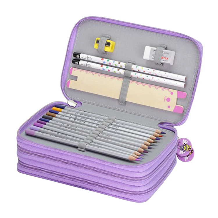 Custom Multi Function Fashion Pencil Cases School Multi-Storey High-Capacity  Pencil Cases