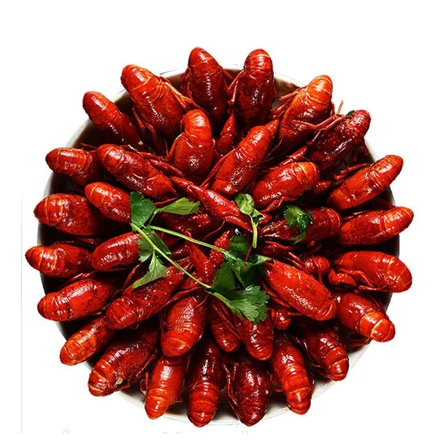 Замороженные вкусные раки готов к