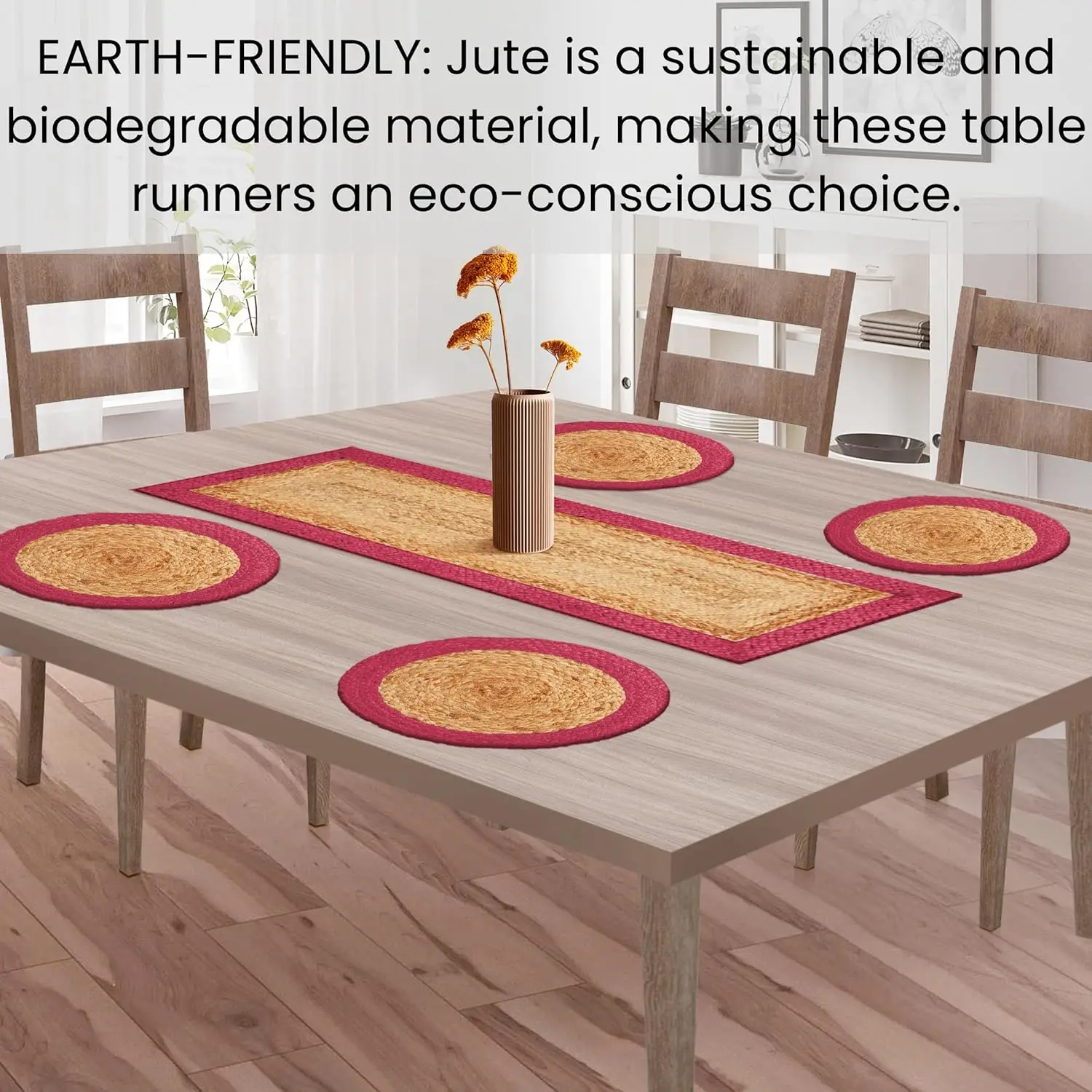 100% Jute Designer Embroidered Rugs For Living Room Bedroom Handmade Oval shape Jute rug with fringes Handmade