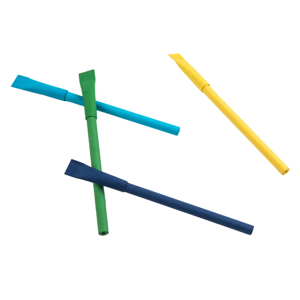 Hot Sale Custom Eco-friendly Colored Craft Paper Tube Stick Ball Pen