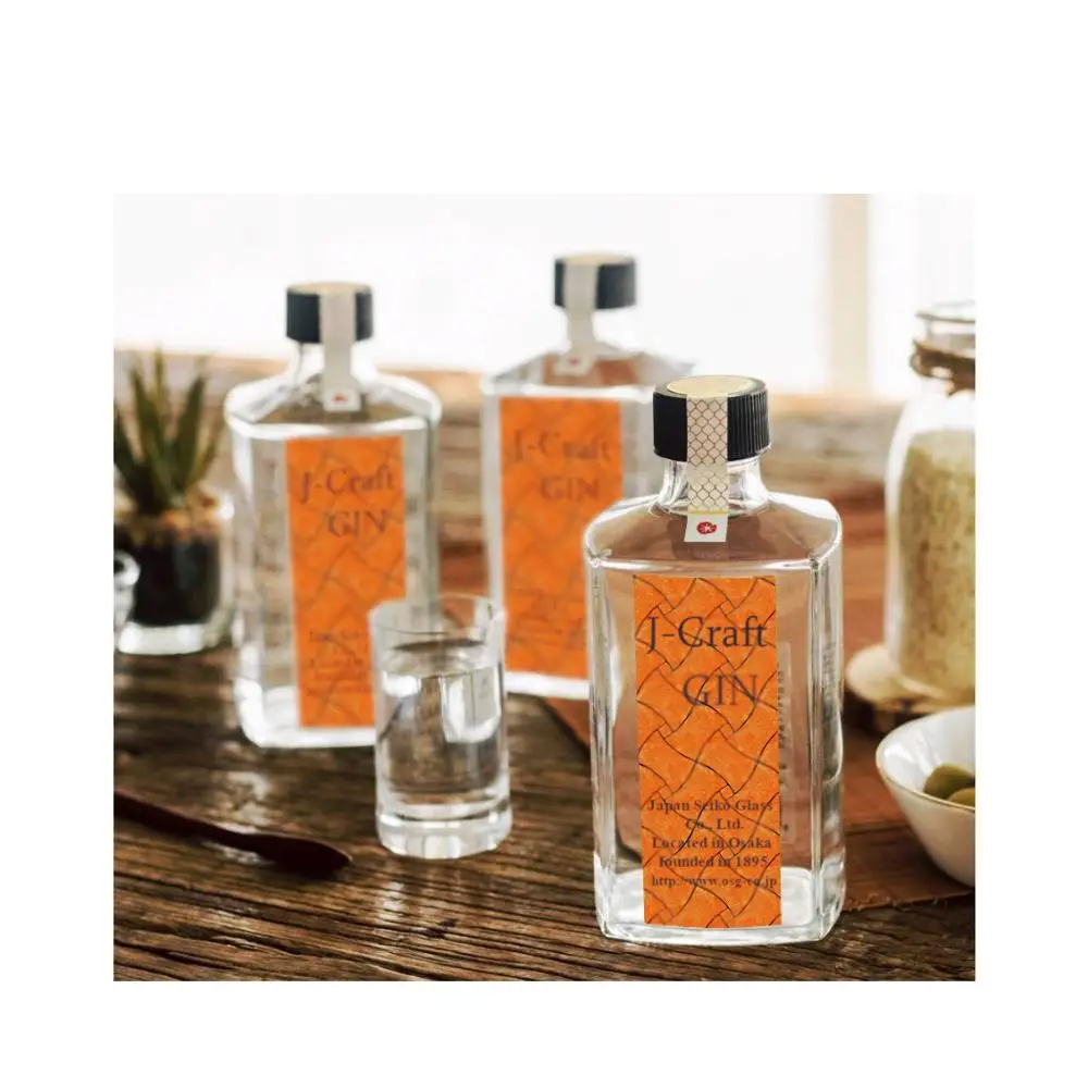 Small Mouth High Quality 100ml Gin Glass Bottle With Many Shapes For Sale