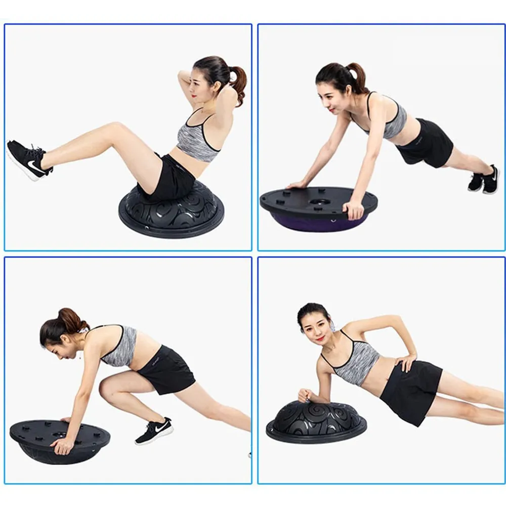 Home Gym Equipment The Original Balance Trainer 26 Inch Diameter Inflatable Half Exercise Ball Wobble Board Balance Trainer