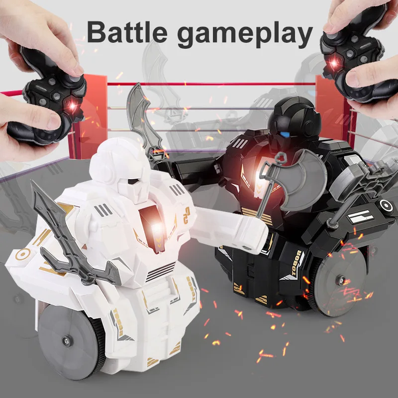 2023 2.4G Remote Control Combat Robot Toys 2-person Competition Fighting Battle Robot For Kids