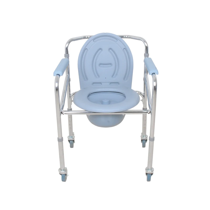 Factory Supply Different Models Portable Height Adjustable Foldable Elderly Use Toilet Commode Chair For Sale