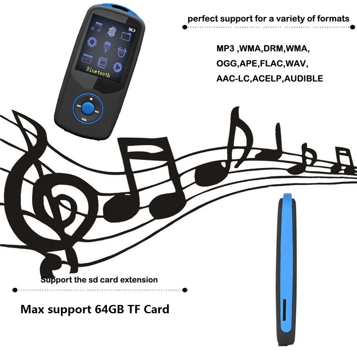 Новый MP3-плеер RUIZU X06 BT Sport с 4 ГБ/8 ГБ экраном 1 8 дюйма высококачественный Hi-Fi музыкальный плеер поддержкой FM рекордер электронная