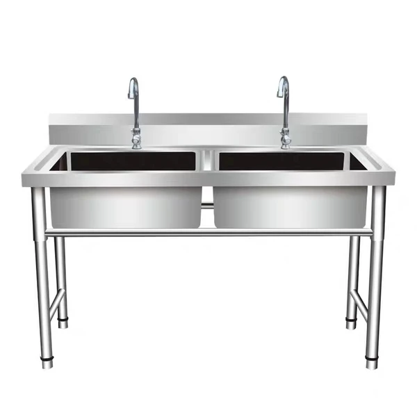Stainless steel restaurant kitchen sink table stainless steel sink work bench work table with sink