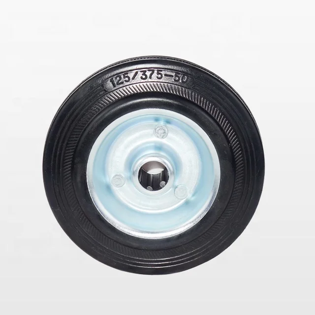 Manufacturers direct sales 3 inch industrial rubber iron core wheel quiet hand push cart million directional wholesale caster