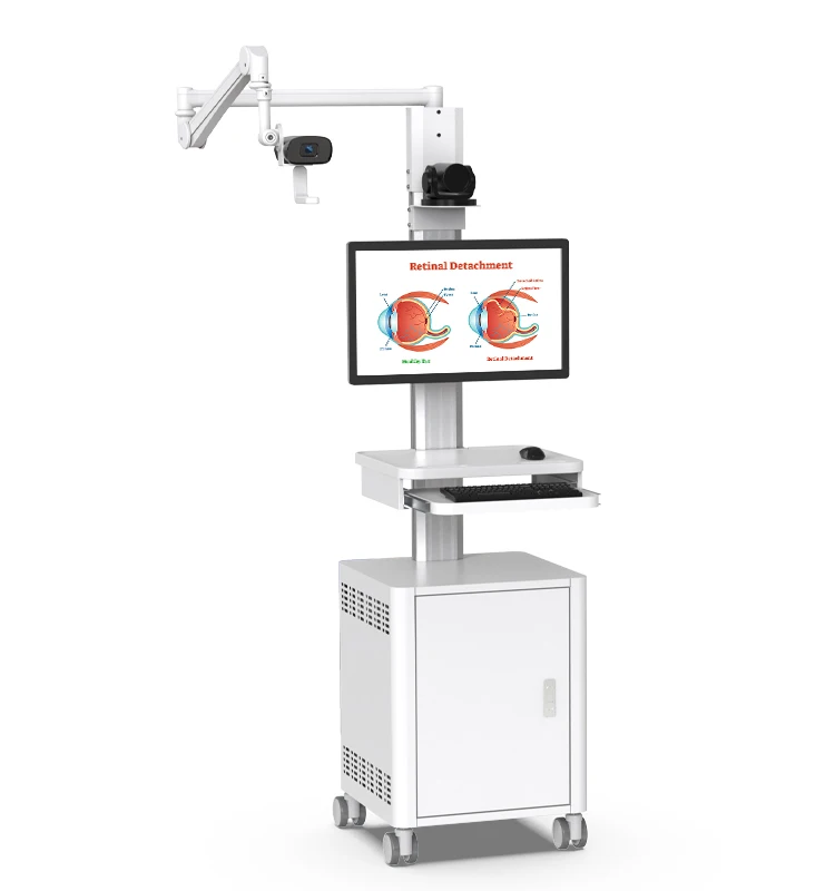 Customizable Telemedicine Hospital Trolley Medical Cart With Camera Bracket Remote Teaching Display Computer Trolley With Arm