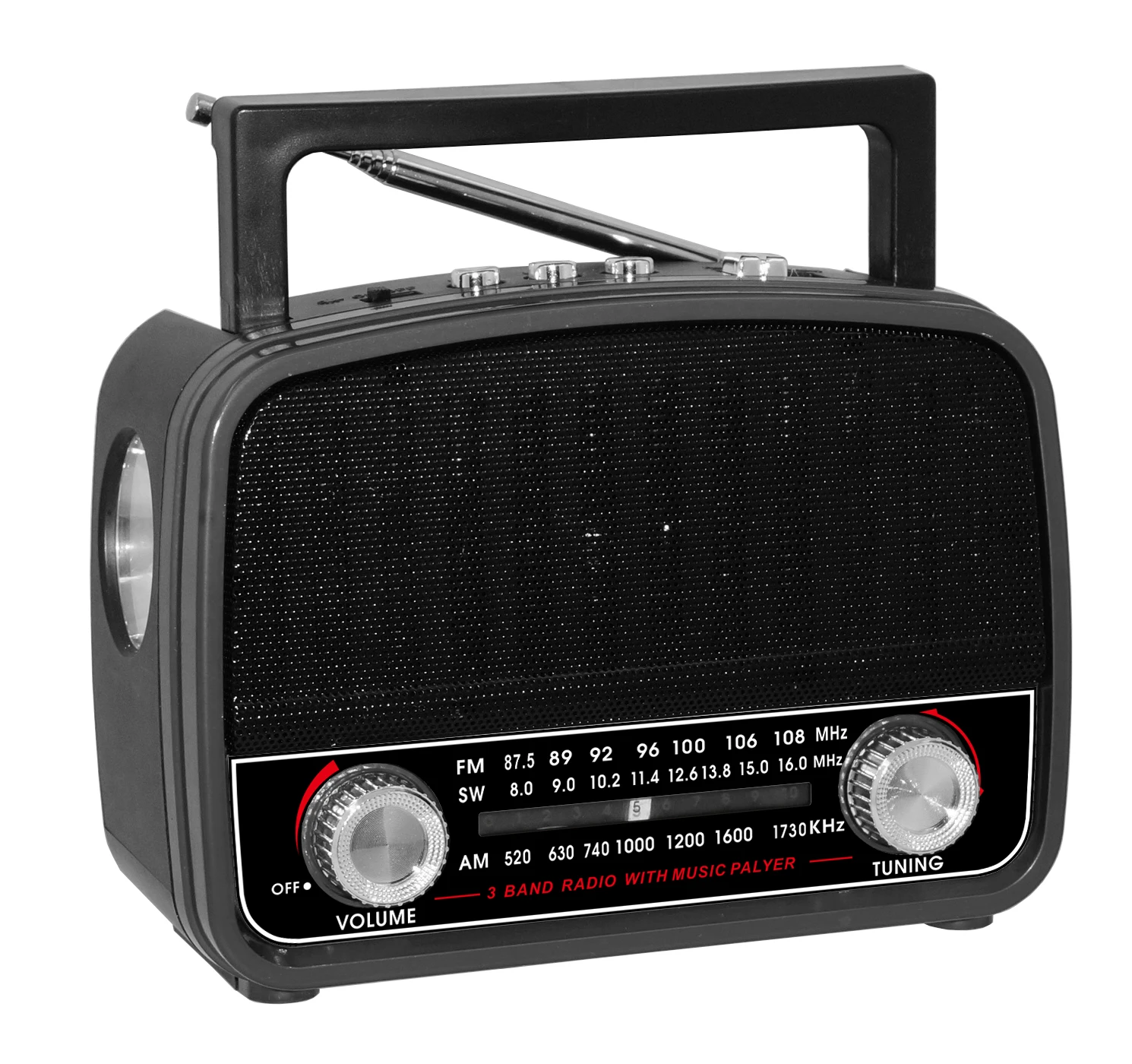 Дунгуань, английский, испанский, FM, AM, SW, фонарик, перезаряжаемая батарея, usb, tf, Bluetooth, am, fm радио приемник, портативный