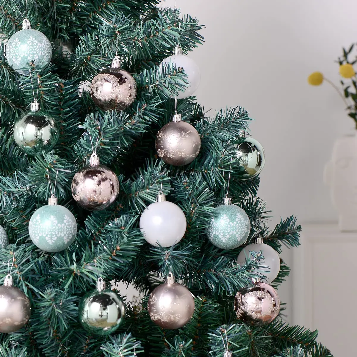 2.35ft blue christmas ornaments balls for home decor