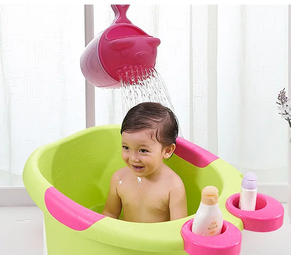 Shampoo Rinse  baby Cup Waterfall Shampoo Rinser for Kids Multifunction Cute Washing for Rinsing Baby and Toddler
