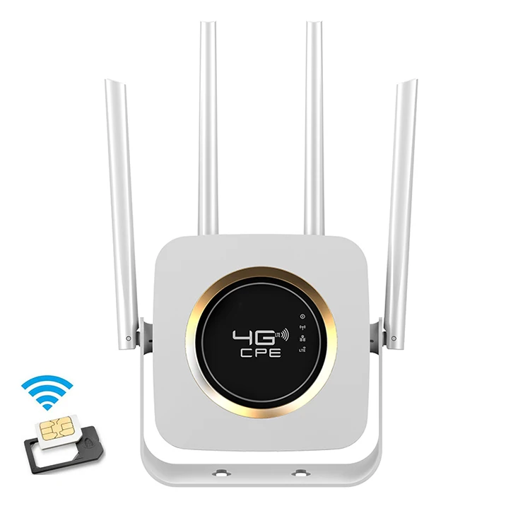 Unlocked 300Mbps Wifi 4G Wireless RouterS CPE Router Mobile Wifi Hotspotfor Standard SIM cards Supports Wired Mode Wireless Mode