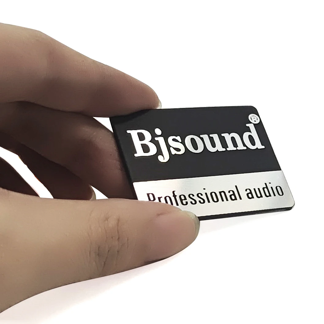 Customize your own corporate brand logo Size Personalized Good quality Name Plate metal nameplate for car