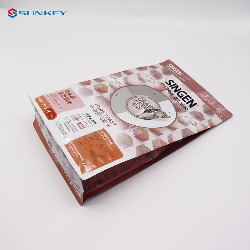 wholesale high quality stand  up pouch dry dog food 501bs 20kg bag