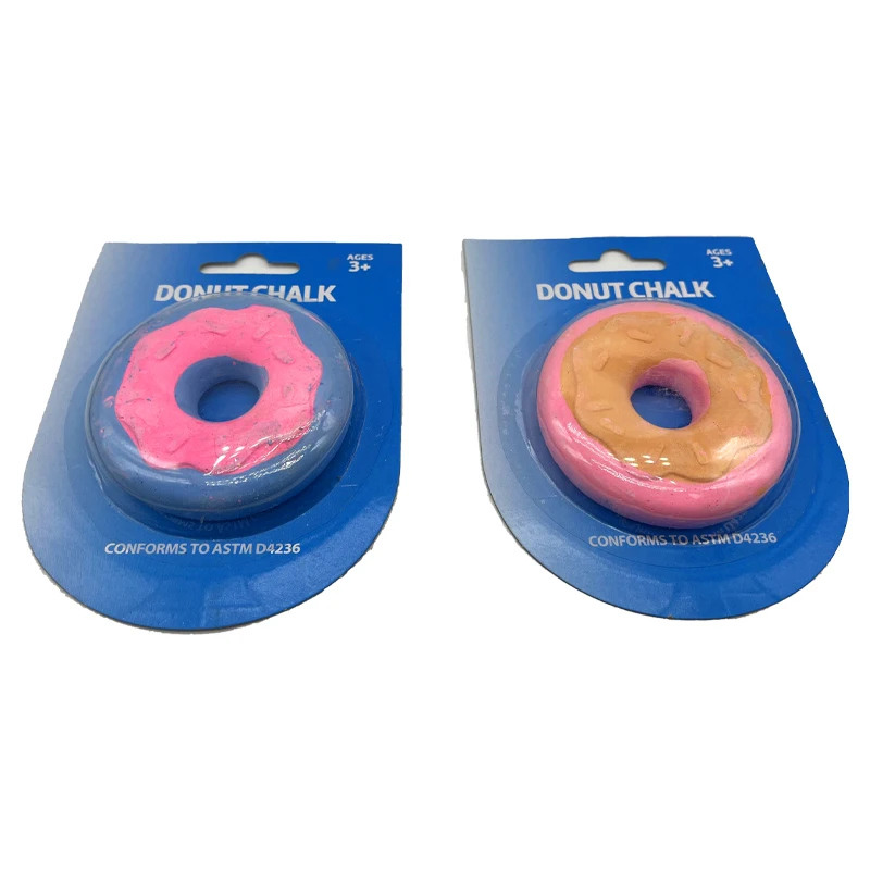 Non-Toxic Custom Jumbo Sidewalk washable Doughnut Chalk  for school