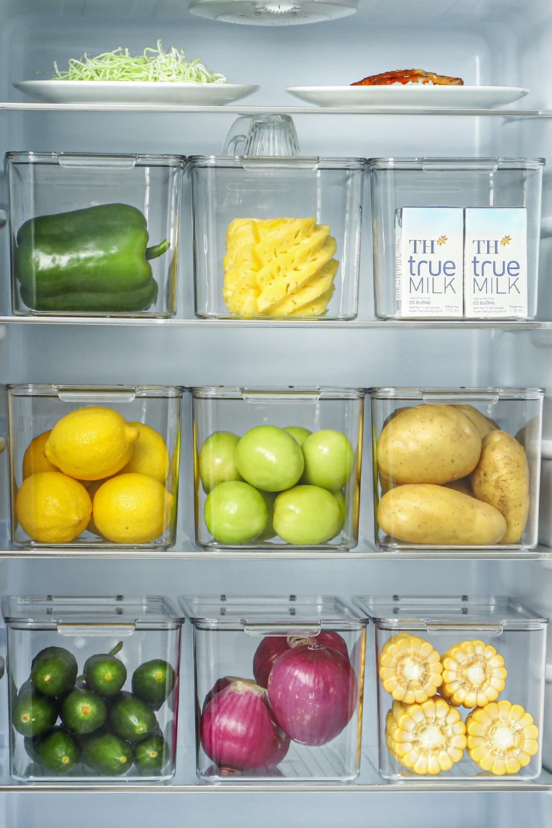 Контейнер для холодильника SHIMOYAMA контейнер морозильной камеры органайзер штабелируемые контейнеры хранения пищевых продуктов без Bpa