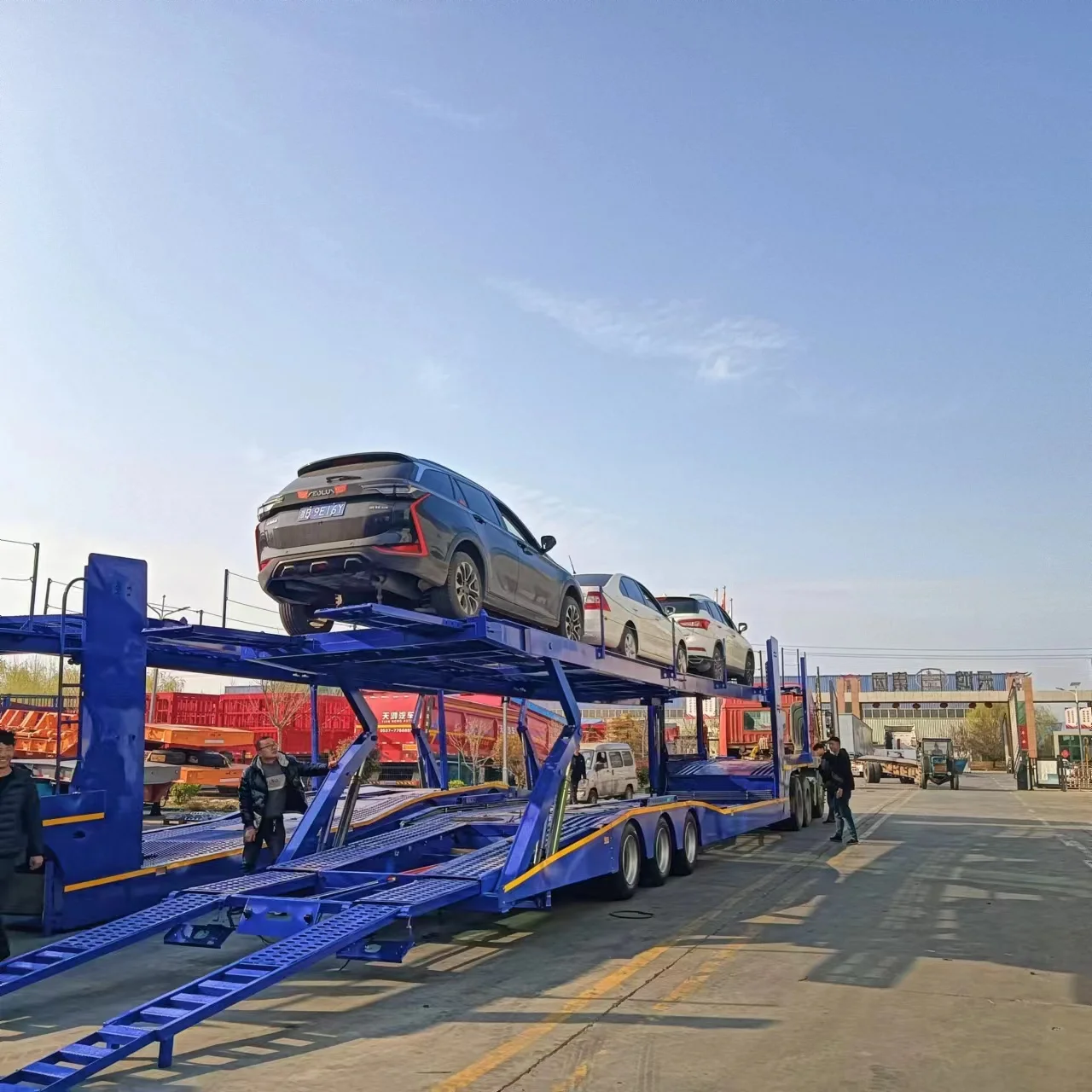 NEW Car Carrier 3 Axles Semi-trailer 8 Cars 6 Cars Transportation Trailer For Sale