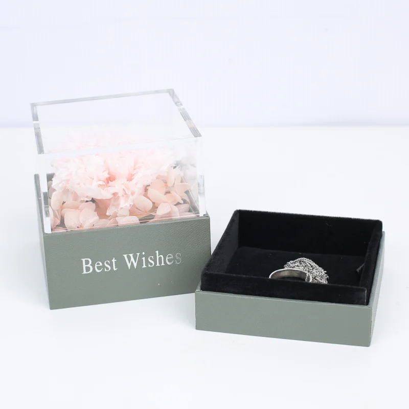 Высококачественная Красивая Подарочная коробка с сохраненной розой для свадебного подарка для гостей