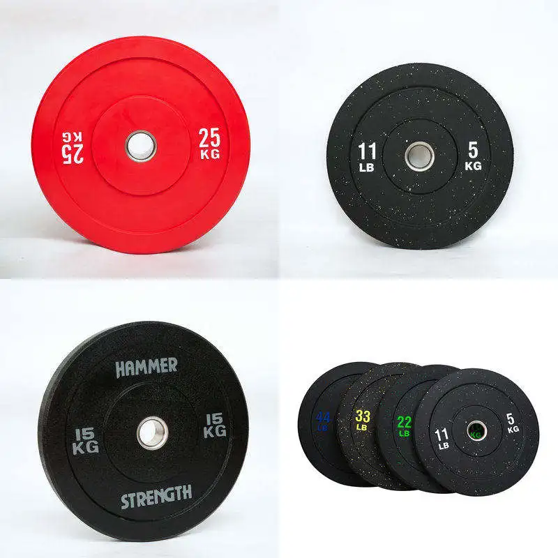 Dinuo Wholesale Weightlifting Fitness Workout Rubber Bumper Weight Plates Fitness Molds for Strength Training