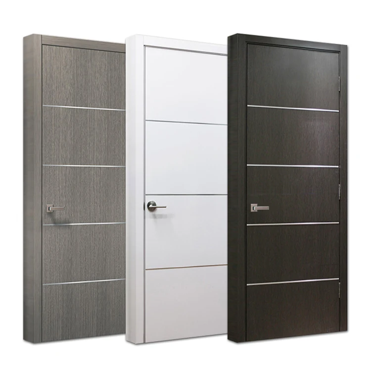 China foshan provider custom design interior bathroom water proofing composite plastic wooden wpc door