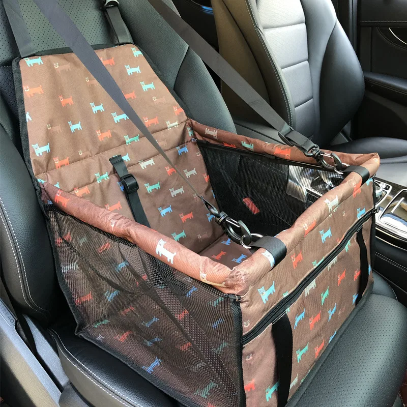 Factory Direct Sale Breathable Mesh 600D Oxford Pet Safety Seat Car Travel Carrier Bag for  Dog Cat