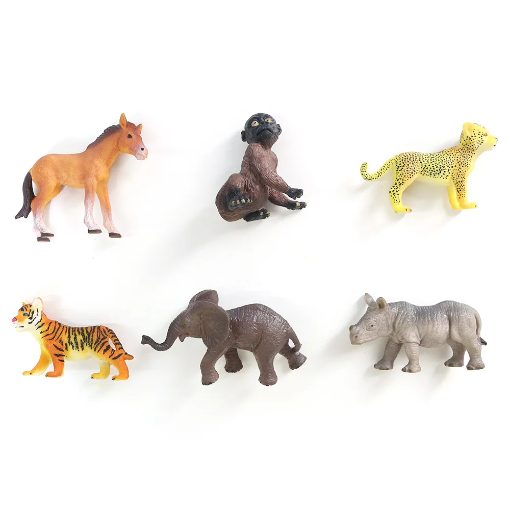 Non Phthalates not PVC material solid vivid mini model TPR animal toy