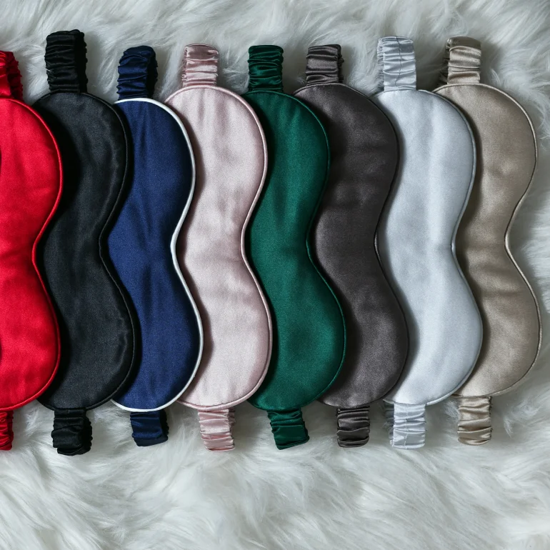 2023 new products hot sale beautiful 100% mulberry silk sleep eye mask for beauty care