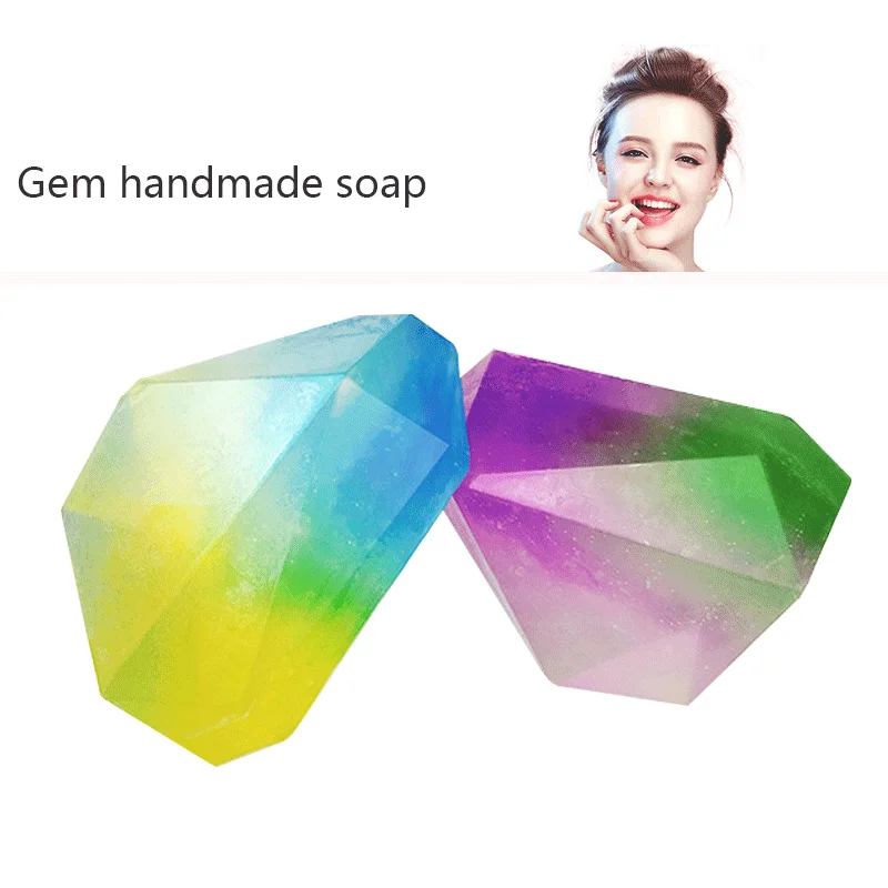 OEM Jabones Artesanales Organic Handmade Soap Savon Eclaircissant Sabonete Gemstone Soap Skin Cleansing Care Whitening Yoni Soap