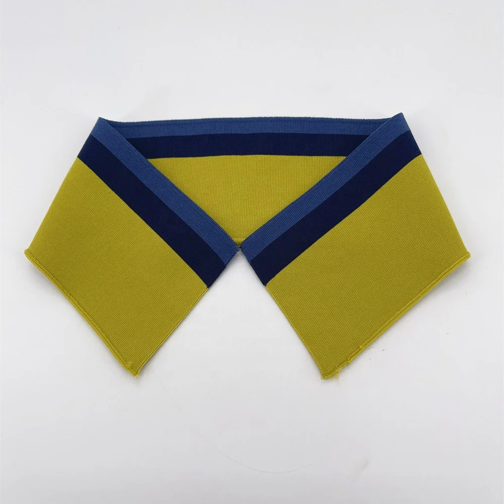 Factory Price Plain 1*1 Polyester Flat Knitting Rib Collar