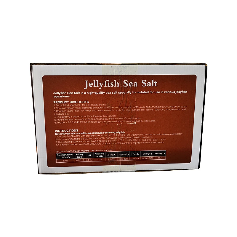 Qingdao YueHai Food Grade Good Parameters Marine Aquarium Jellyfish Sea Salt 20kg Per Carton