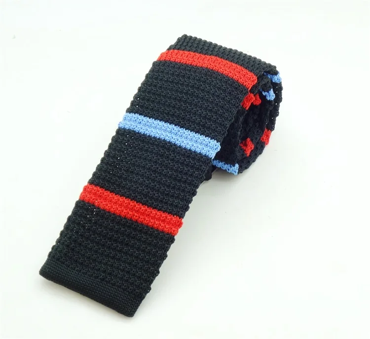 Hot Selling Neck Twill Stripe Contrast Fashion Unique Necktie Mens Neck Ties Skinny Tie