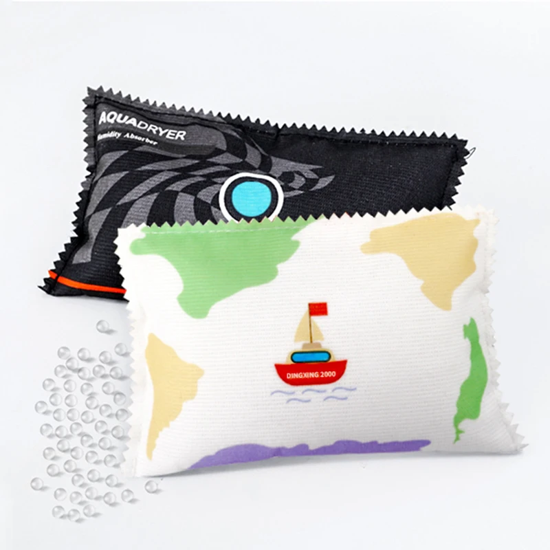 The manufacturer has developed a four-piece dehumidification gift set Dehumidifier Bag Bamboo Charcoal Purifying Bag Silica Gel