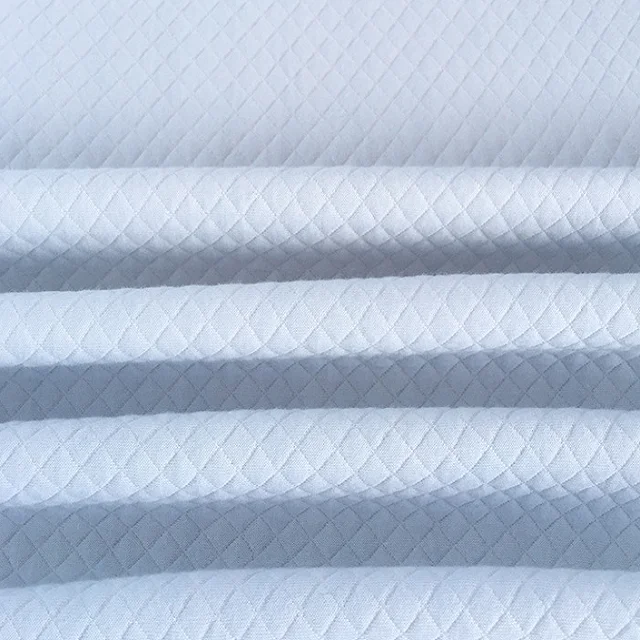 high quality one step wholesale Cotton Polyester Weft knitting Cloth Quilt Scuba Textile Jacquard Fabric