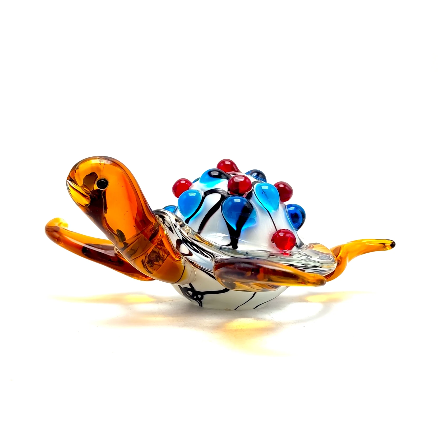Colorful  Fish Tank Aquarium Decor handmade murano glass sea turtle