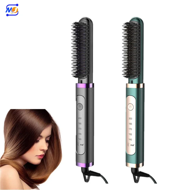 Zkagile Magic Fabric Anti-scalding Comb Teeth Professional Hair Straightener Brush Heat Dual-purpose Straightener Comb