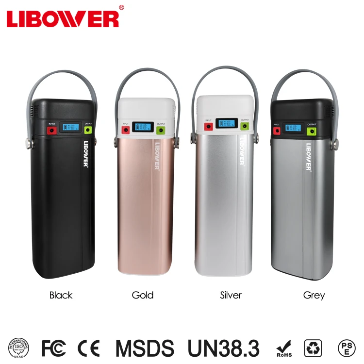 Lithium  battery 50w power bank 120000mah portable Solar green energy input stations