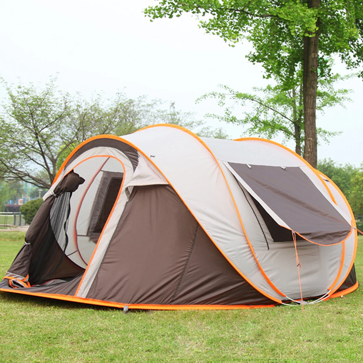 Acome Glamping Camping Tent 4 Person Suppliers Portable Foldable Automatic Pop Up Outdoor Automatic Tent  Waterproof Tent