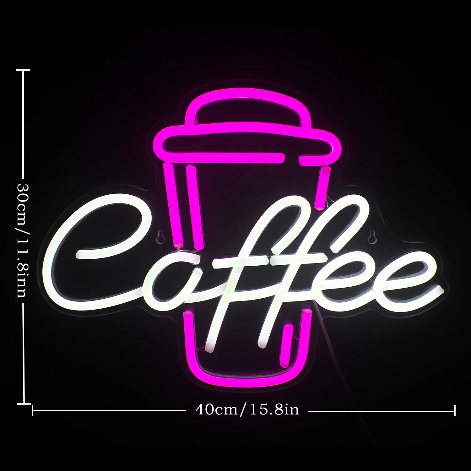 Hot Sale WanXing Restaurant Coffee Shop LED Acrylic Neon Sign Fashion Custom Xmas Wedding Holiday Party Neon Light Decoration