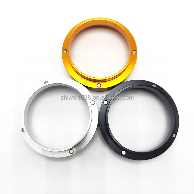 Hot Selling Coffee Powder Dosing Ring Aluminum coffee dosing ring silver color espresso dosing funnel with Magnetic