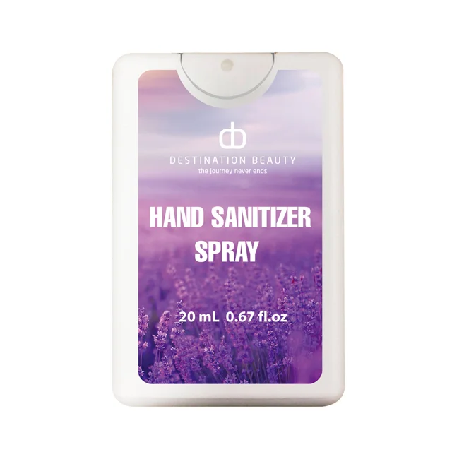 
Custom Logo 20ML Portable Disinfection Alcohol Hand Sanitizer Spray Private Label Antibacterial Card Pocket Hand Sanitizer 