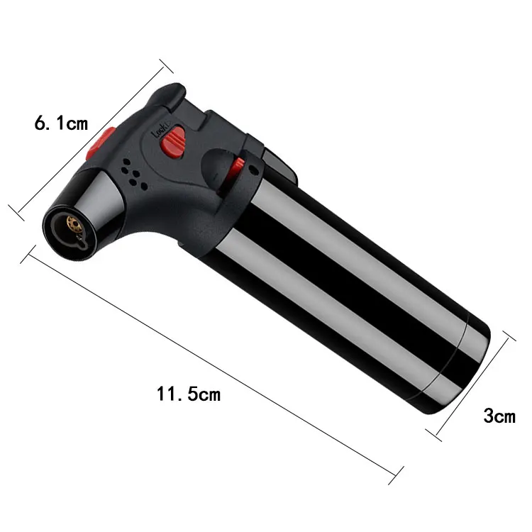 Moxibustion cigar special spray gun lighter lock fire elbow transparent plastic welding gun straight into windproof lighter