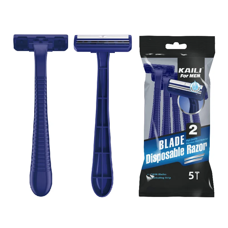 twin stainless steel blades Manual Disposable Shaving Razor for men shaving