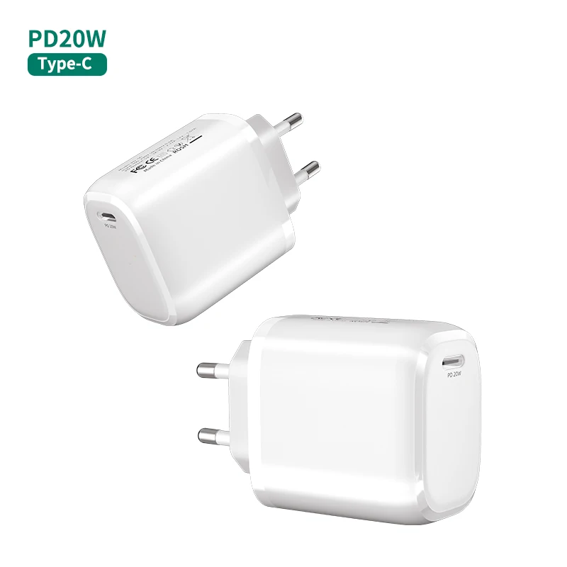 Настенное зарядное устройство с одним портом Type-C PD3.0 для iphone 13 14