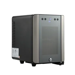 Sw-28X Top Sale Big Black Spanish Cedar Wood Thermoelectric Electronic Electric Cabinet Cigar Humidor Cooler