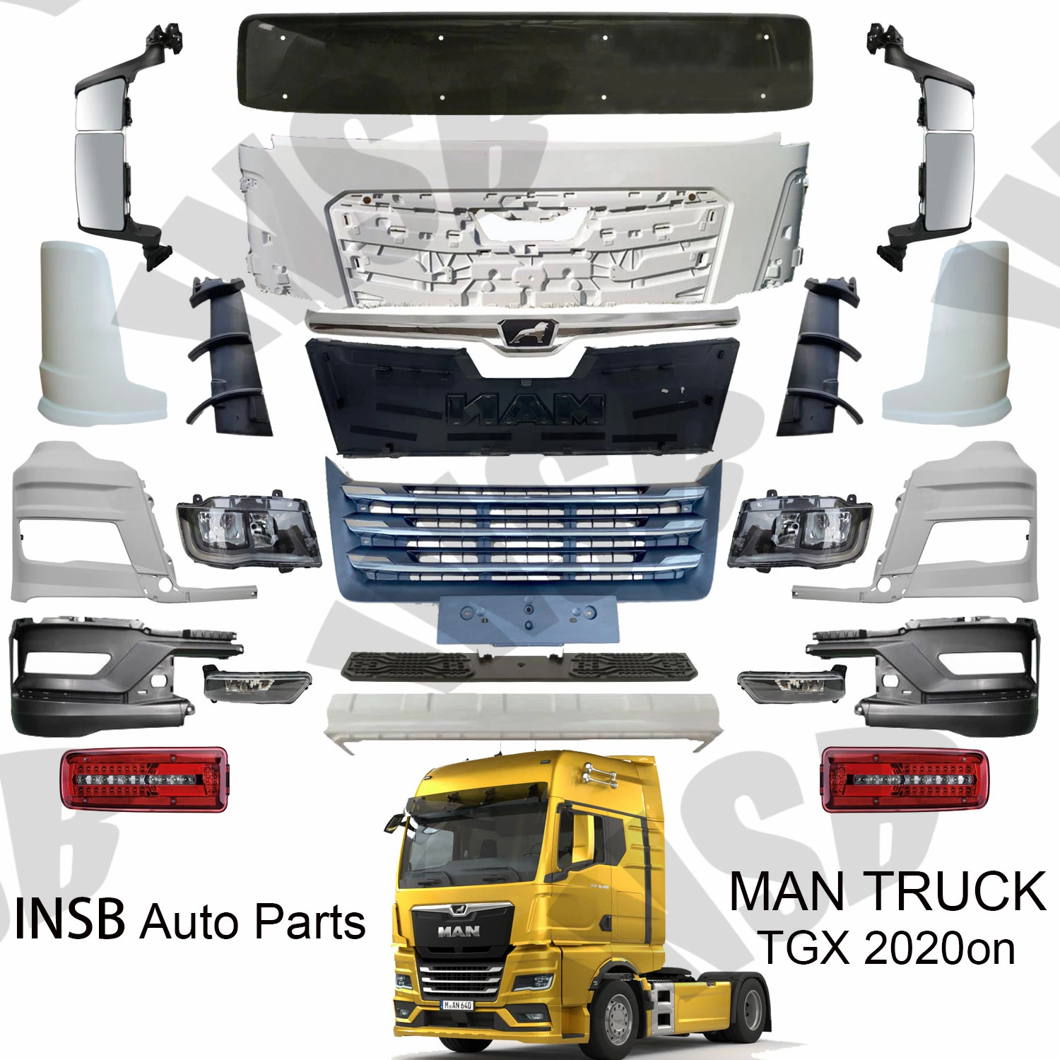 81251016737 головная лампа типа лампы для MAN TGX Euro-6 2020 на запасных частях грузовиков