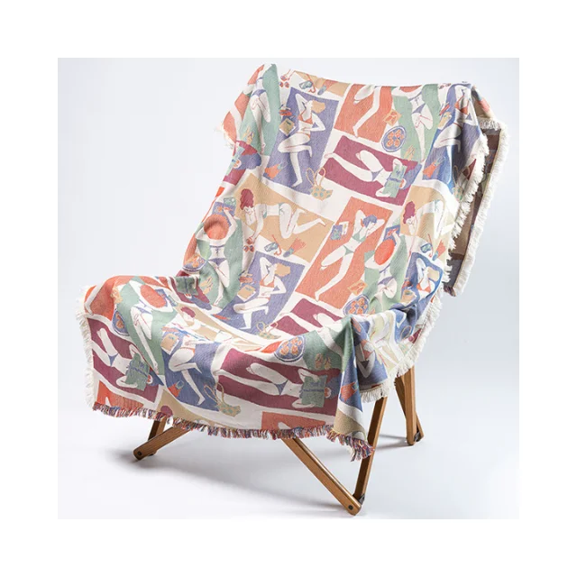 High Italian Handmade 100% Cotton Cartoon Style 100x180 cm Towel For Everyday Use