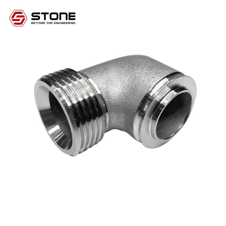 STONE OEM Custom Size 10mm-100mm Elbow Fittings investment casting stainless steel fittings