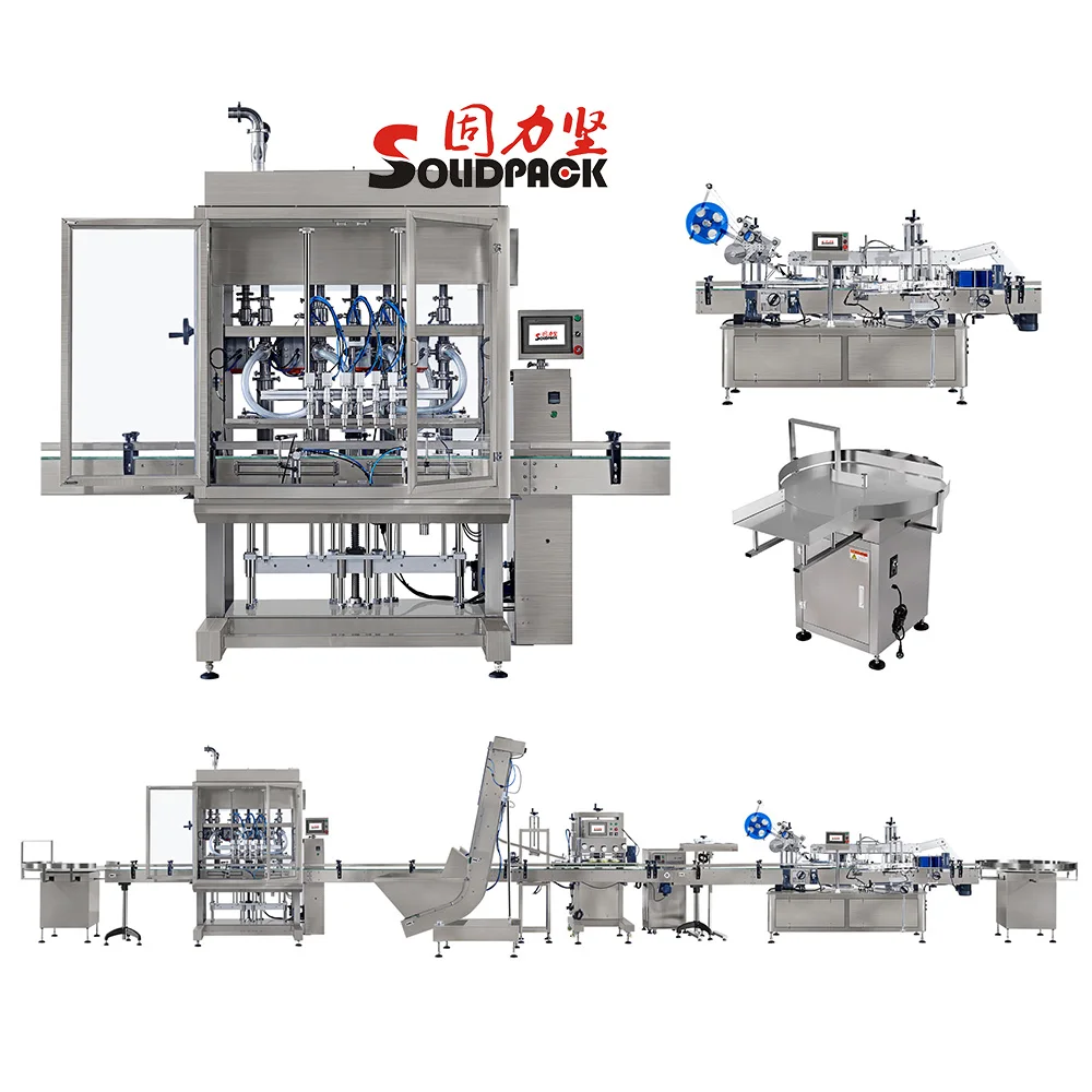 Solidpack glass/PET bottle ketchup sauce tomato paste filling machine