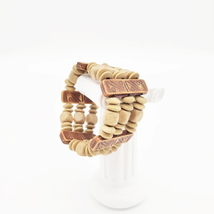Original design wooden bead bracelet lovers bracelet simple national style Joker bracelet