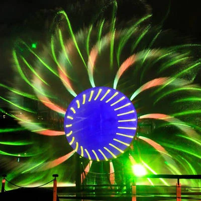 Water Film Projector Laser 3D Water Screen Fountains Music Water Screen Curtain